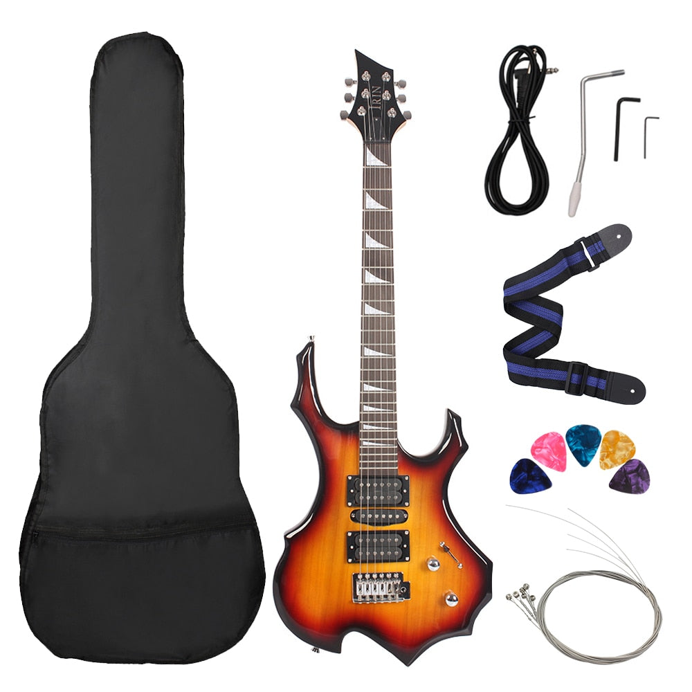 24 Frets 6 Strings Electric Guitar Maple Body Electric Guitar Guitarra With Bag Speaker Necessary Guitar Parts & Accessories - Guitar Set 1 / CN