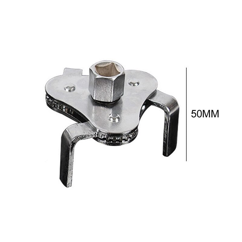 Oil Filter Wrench Tool For Auto Car Repair Adjustable Two Way Oil Filter Removal Key Auto Car Repairing Tools 63-102MM 45 steel - Flat legs-50mm