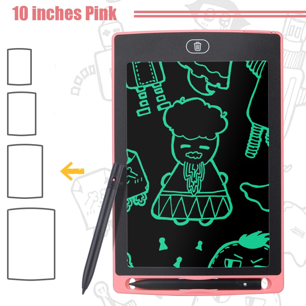 6.5/8.5/10/12 inch LCD Drawing Tablet For Children&#39;s Toys Painting Tools Electronics Writing Board Boy Kids Educational Toys - China / 10 inch Pink