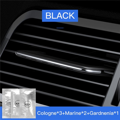 Baseus Car Air Freshener Car Clip Fragrance For Auto Interior Accessories Mini Reuse Car Diffuser For Air Vent Car Solid Perfume - Black / China
