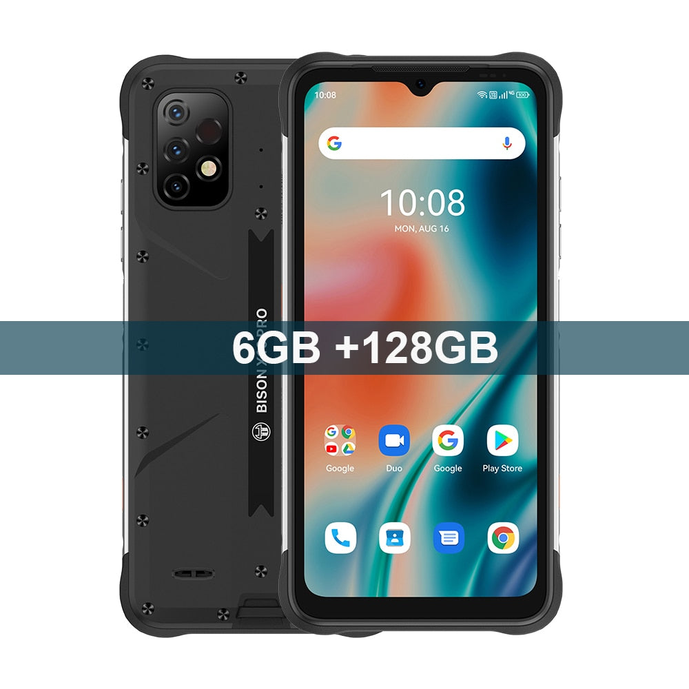 UMIDIGI BISON X10 PRO Rugged Smartphone NFC Global Version 6.53&quot; IP68 4GB 128GB Helio P60 20MP Triple Camera 6150mAh Cellphone - Add AirBuds U / X10 Pro 6GB 128GB / United States
