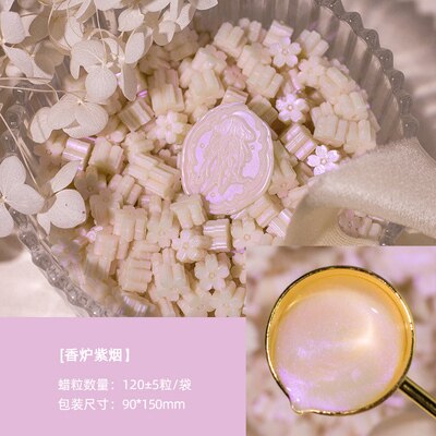 Mixed Glitter Sakura Wax Seal Stamp Beads DIY Cherry Blossom Sealing Bead Stamps Envelope Wedding Art Hobby Card Gift Invitation - W