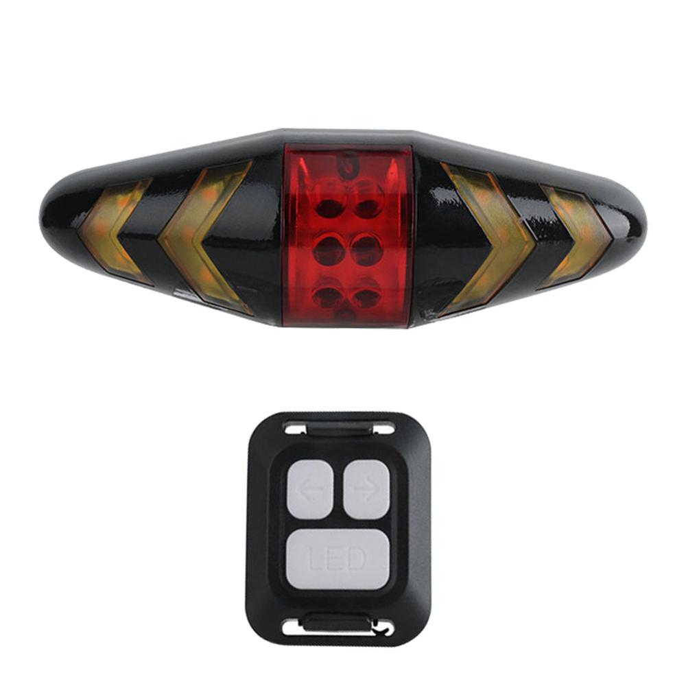 Rear Lamp Smart Bike Wireless Remote Turn Signal Lights Bicycle LED Taillight Easily Installation Personal Bicycle Parts - 124x40x37mm / SPAIN