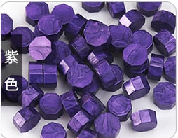 100 pcs of retro octagonal wax seal stamps scrapbook material wax seal seal retro craft decoration birthday wedding stamp hobby - A