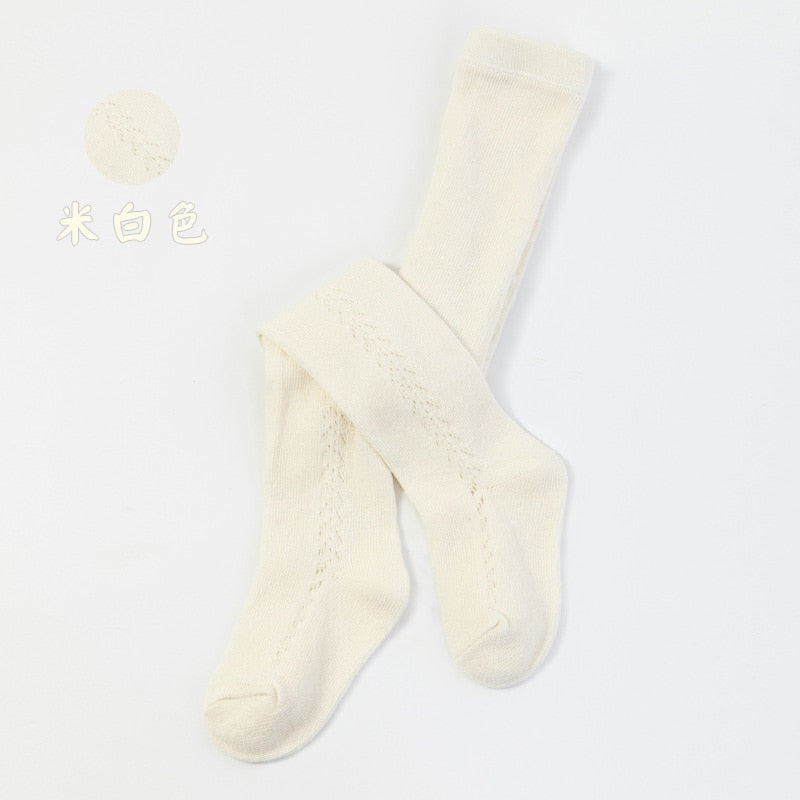 0 to 5 Years Baby Tights Spring Summer Solid Color Soft Knitted Warm Newborn Toddler Tight Boy Girl Pantyhose Kids Girls Clothes - Beige / M(1-3 years)
