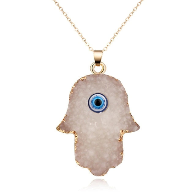 Vintage Turkish Evil Eye Pendant Choker Necklace Lucky Blue Evil Eyes Clavicle Chain Necklace Party Jewelry For Women Girls Gift - Style 10