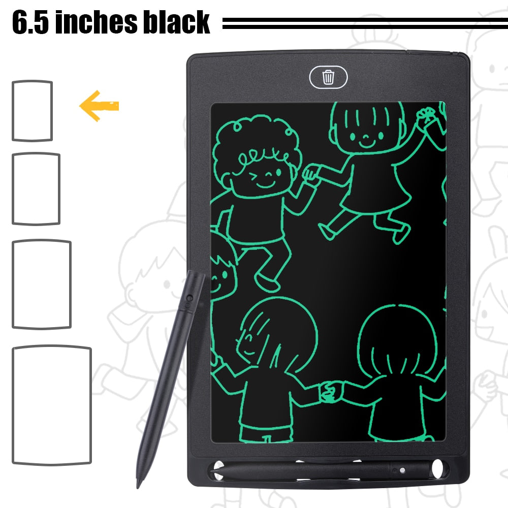 6.5/8.5/10/12 inch LCD Drawing Tablet For Children&#39;s Toys Painting Tools Electronics Writing Board Boy Kids Educational Toys - China / 6.5 inch Black