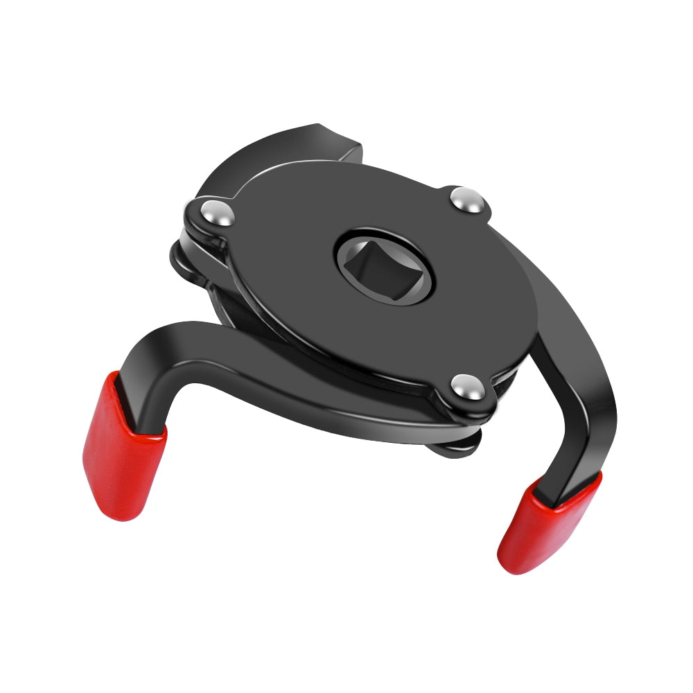Mikkuppa Oil Filter Wrench Tool For Auto Car Repair Adjustable Two Way Oil Filter Removal Key Auto Car Repairing Tools 65-110MM - 60-100MM   Black Red / China