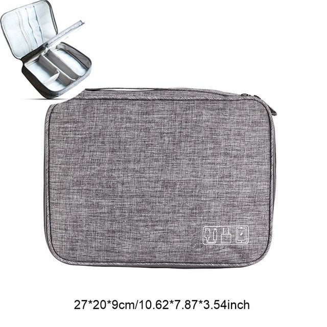 Digital Storage Bags Electronics Cable Organizer Cord Usb Wires Portable Charger Power Bank Accessories for Nintendo Switch - Gray Bag H / China