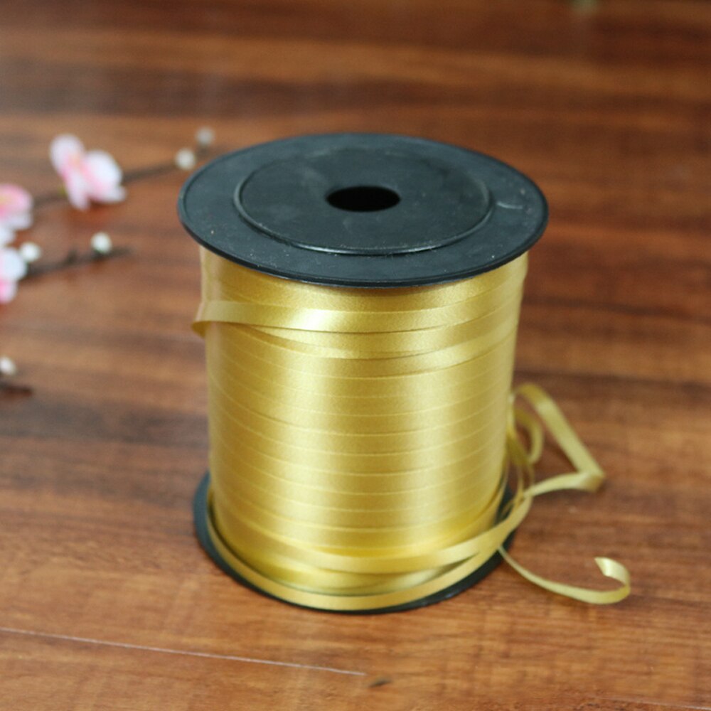 5mm Satin Ribbon 250yards/Lot DIY Handmade Crafts Supplies Wedding Birthday Party Gift Wrapping White Pink Gold Purple Ribbons - Gold