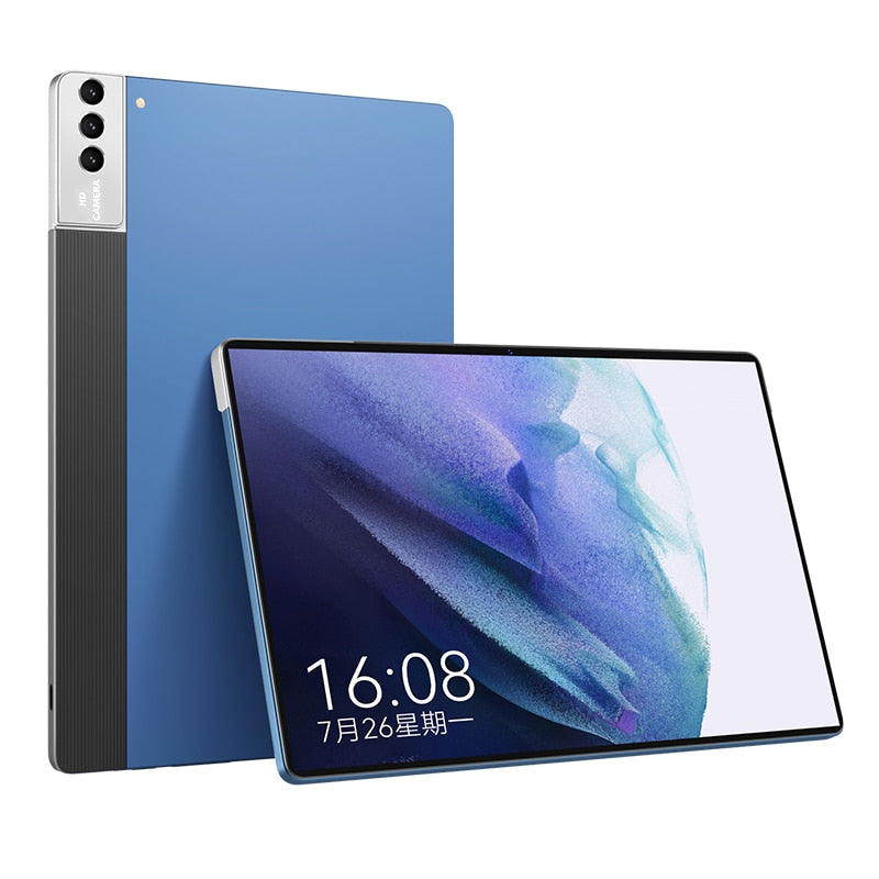 Google Play Tablette P50 Gaming Tablet Laptop 10 Inch Send Keyboard 8GB 128GB Pad Android 10 WPS 5G Deca Core Dual Sim GPS PC - Blue / Standard / US|CN
