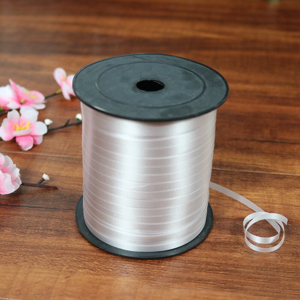 5mm Satin Ribbon 250yards/Lot DIY Handmade Crafts Supplies Wedding Birthday Party Gift Wrapping White Pink Gold Purple Ribbons - White