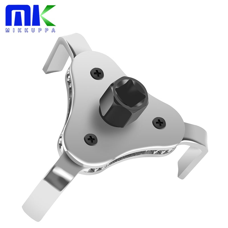 Mikkuppa Oil Filter Wrench Tool For Auto Car Repair Adjustable Two Way Oil Filter Removal Key Auto Car Repairing Tools 65-110MM - 65-110MM   Silver / Russian Federation