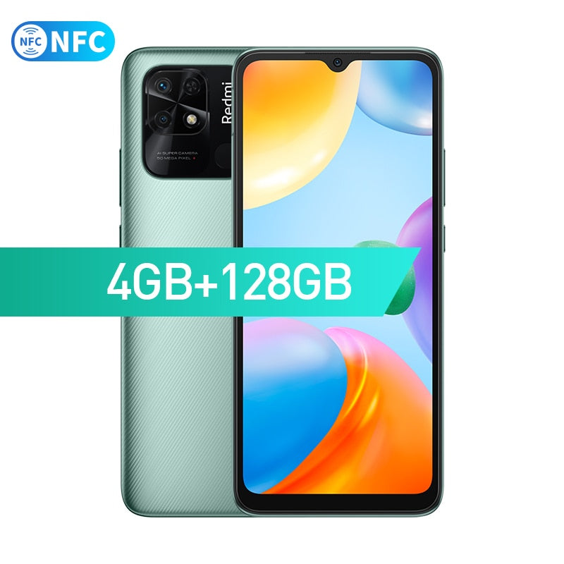 Global Version Xiaomi Redmi 10C 4GB 64GB / 4GB 128GB Smartphone Snapdragon 680 Octa Core 6.71" Display 50MP Rear Camera 5000mAh - 4GB 128GB Green NFC / China / Official standard
