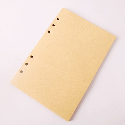 Retro Spiral Notebook Diary Notepad Vintage Pirate Anchors PU Leather Note Book Replaceable Stationery Gift Traveler Journal - KhakiInner / Medium 130x185mm