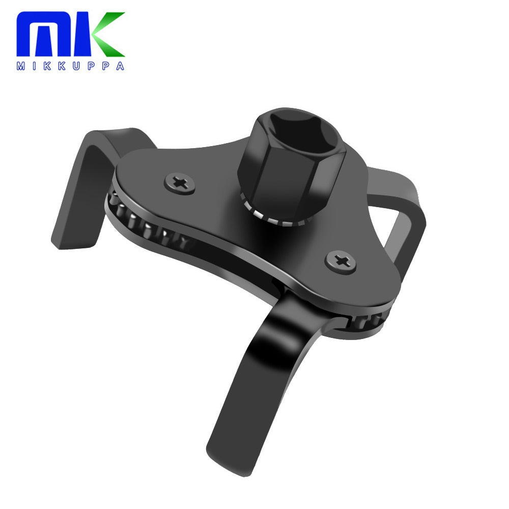 Mikkuppa Oil Filter Wrench Tool For Auto Car Repair Adjustable Two Way Oil Filter Removal Key Auto Car Repairing Tools 65-110MM - 65-110MM   Black / China