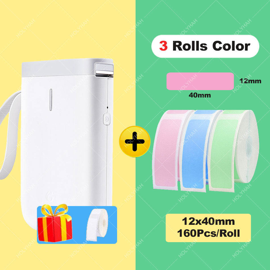 Niimbot D11 Wireless Label Printer Portable Pocket Label Printer Bluetooth Thermal Label Maker Fast Printing Home Use Office - D11 3 Color PGB / China