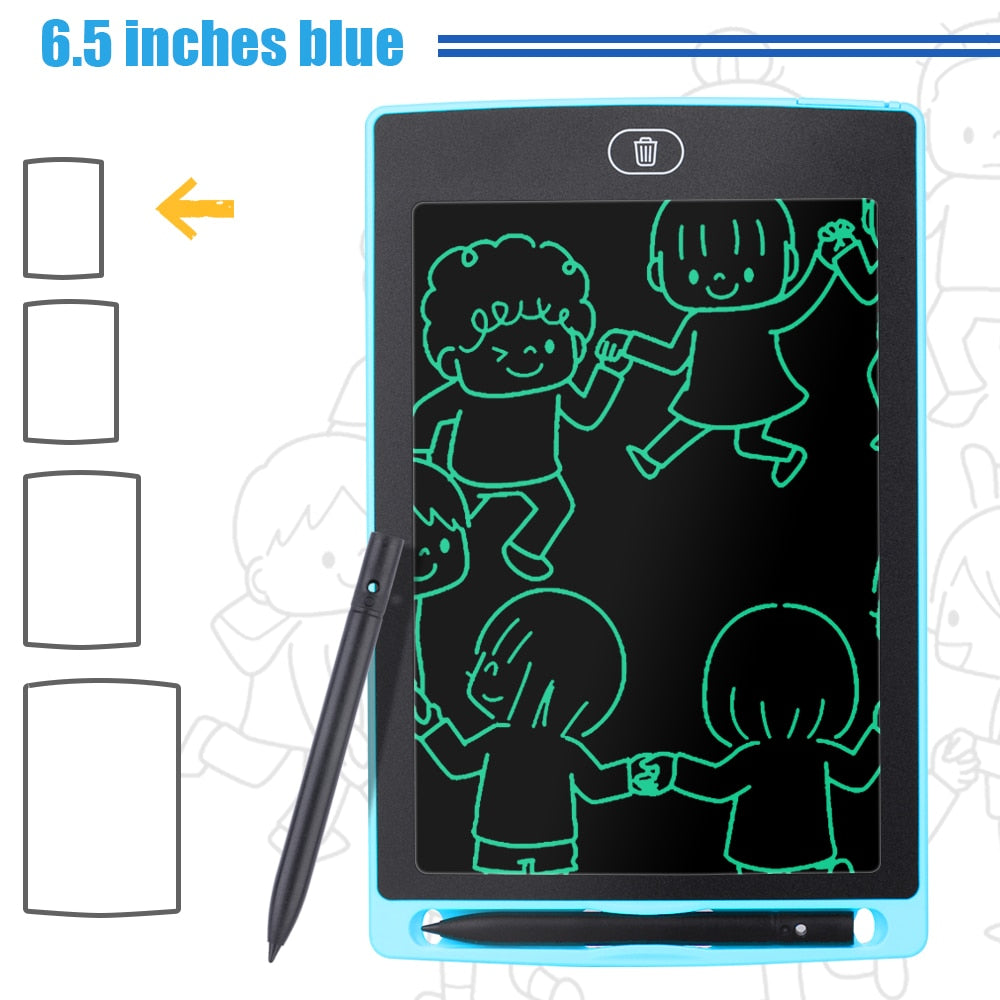 6.5/8.5/10/12 inch LCD Drawing Tablet For Children&#39;s Toys Painting Tools Electronics Writing Board Boy Kids Educational Toys - China / 6.5 inch Blue