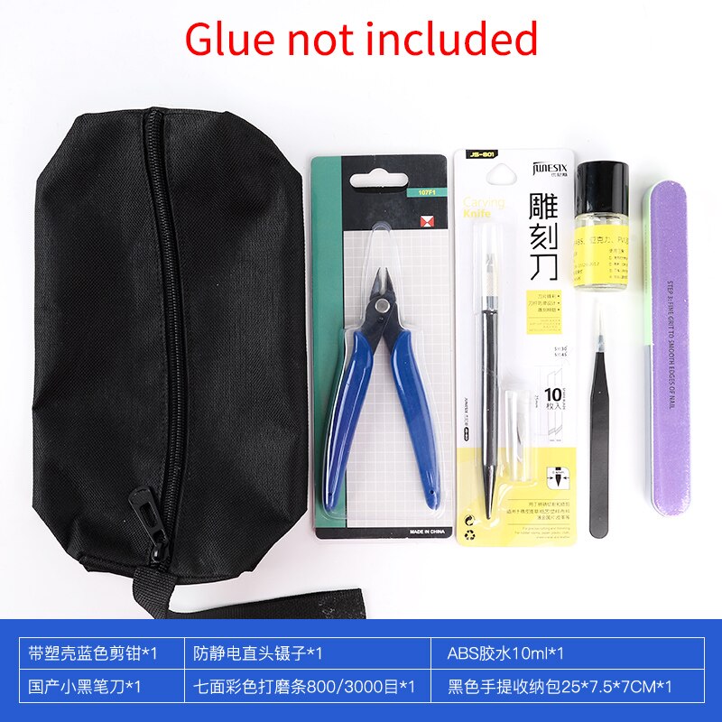 New Model Building Tools For Gundam Tools Hobby Military Model DIY Accessories Grinding Cutting Mat Polishing Tools Set(no glue) - Combo C