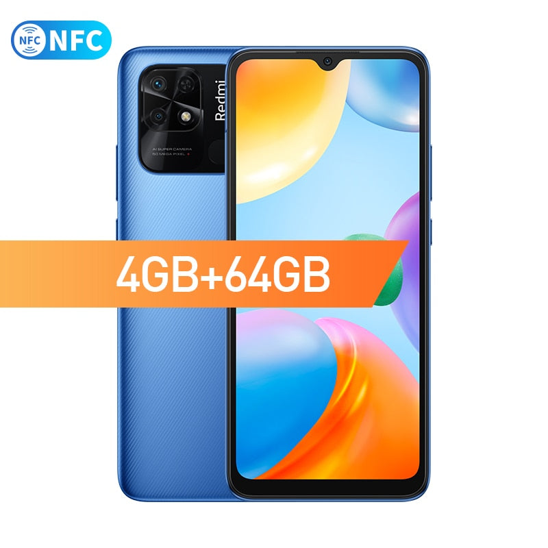 Global Version Xiaomi Redmi 10C 4GB 64GB / 4GB 128GB Smartphone Snapdragon 680 Octa Core 6.71" Display 50MP Rear Camera 5000mAh - 4GB 64GB Blue NFC / China / Official standard