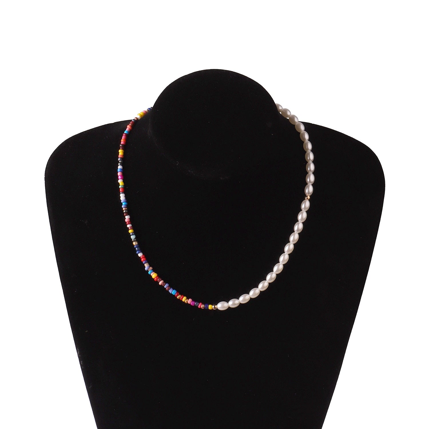 Vintage Style Simple 6MM Pearl Chain Choker Necklace For Women Wedding Love Shell Pendant Necklace Fashion Jewelry Wholesale - DJ-872