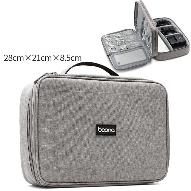 Digital Storage Bags Electronics Cable Organizer Cord Usb Wires Portable Charger Power Bank Accessories for Nintendo Switch - Gray Bag B1 / China