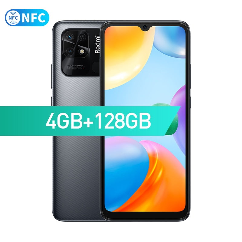 Global Version Xiaomi Redmi 10C 4GB 64GB / 4GB 128GB Smartphone Snapdragon 680 Octa Core 6.71" Display 50MP Rear Camera 5000mAh - 4GB 128GB Gray NFC / China / Official standard