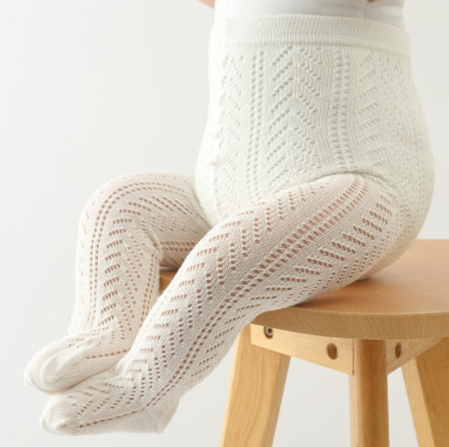 0 to 5 Years Baby Tights Spring Summer Solid Color Soft Knitted Warm Newborn Toddler Tight Boy Girl Pantyhose Kids Girls Clothes - 06 / S(0-1 years)