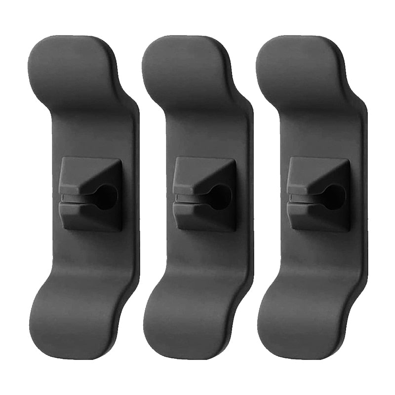 3/6pcs Cord Wrapper Organizer Clips Holder Wire Hider Cable Winder Management Wrap For Kitchen Appliance Stand Blender Mixers - 3pcs black