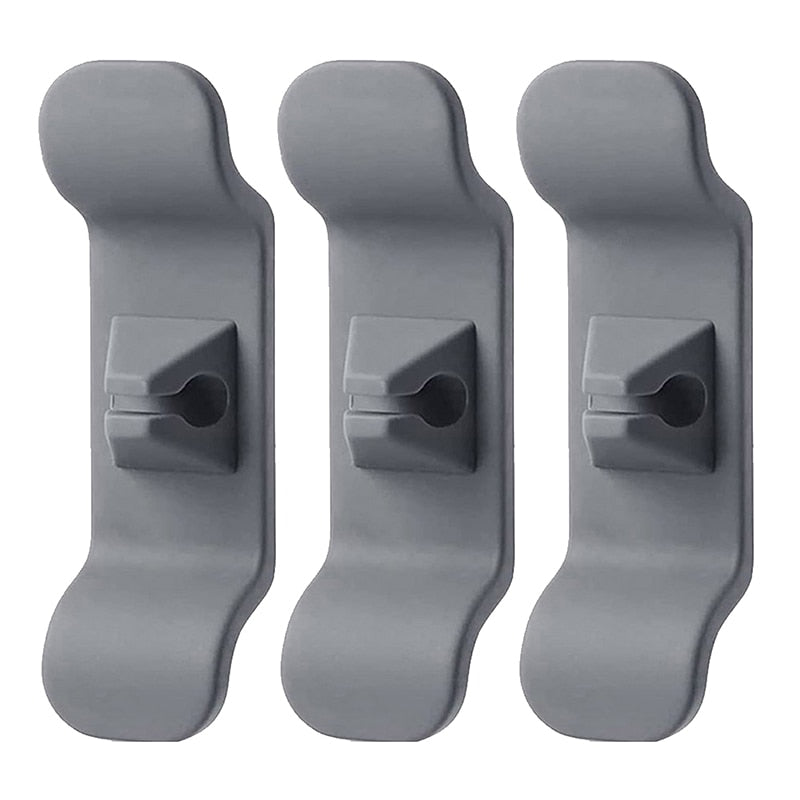 3/6pcs Cord Wrapper Organizer Clips Holder Wire Hider Cable Winder Management Wrap For Kitchen Appliance Stand Blender Mixers - 3pcs gray