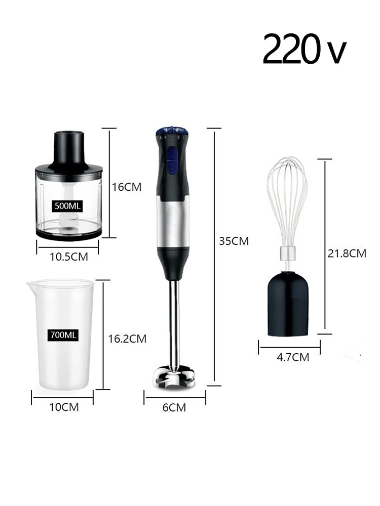 TABELL Portable Blender Electric Food Processors 5 Speeds Meat Mixer Machine Egg Blender Multifunction Juicer Kitchen Appliances - 220V / EU plug / 4 in 1|China