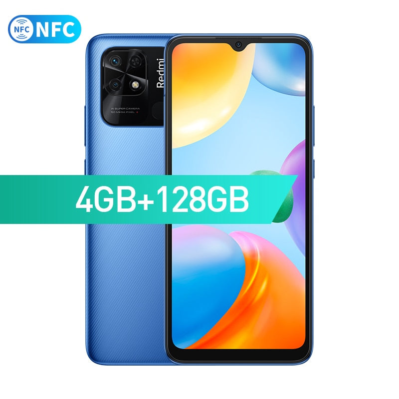 Global Version Xiaomi Redmi 10C 4GB 64GB / 4GB 128GB Smartphone Snapdragon 680 Octa Core 6.71" Display 50MP Rear Camera 5000mAh - 4GB 128GB Blue NFC / China / Official standard