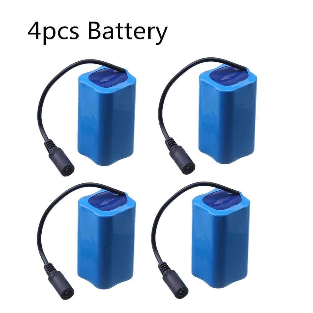 Limskey 1/2/3/4/5PCS T188 T888 2011-5 Remote Control RC Fish Finder Fishing Bait Boat Spare Parts 7.4V 6000mah battery - 4pcs 6000mah