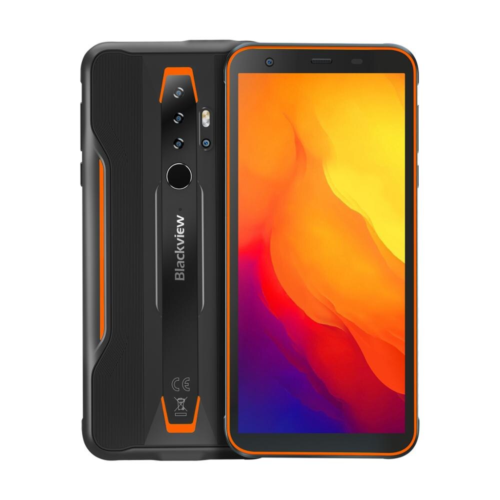 Blackview BV6300 Pro Global Version Cell phone 6GB+128GB IP68 16MP Rugged Smartphone 4380mAh Android 10 NFC 4G Mobile Phone - BV6300Pro Orange / United Kingdom / for European Union