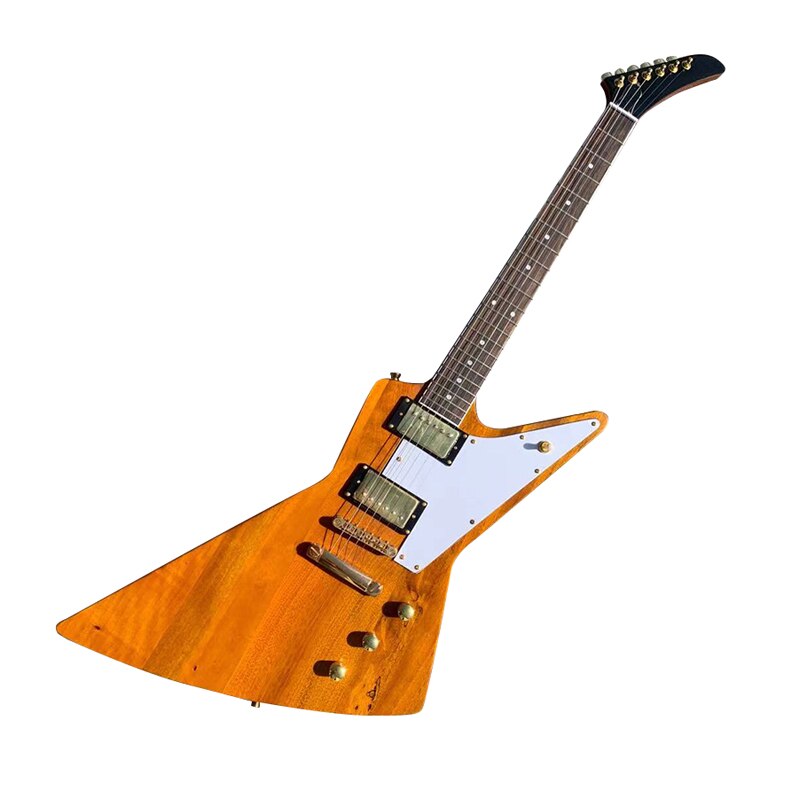 This is a Retro Color Electric Guitar, High-quality wood, excellent timbre, free delivery. - Guitar / 41 inches