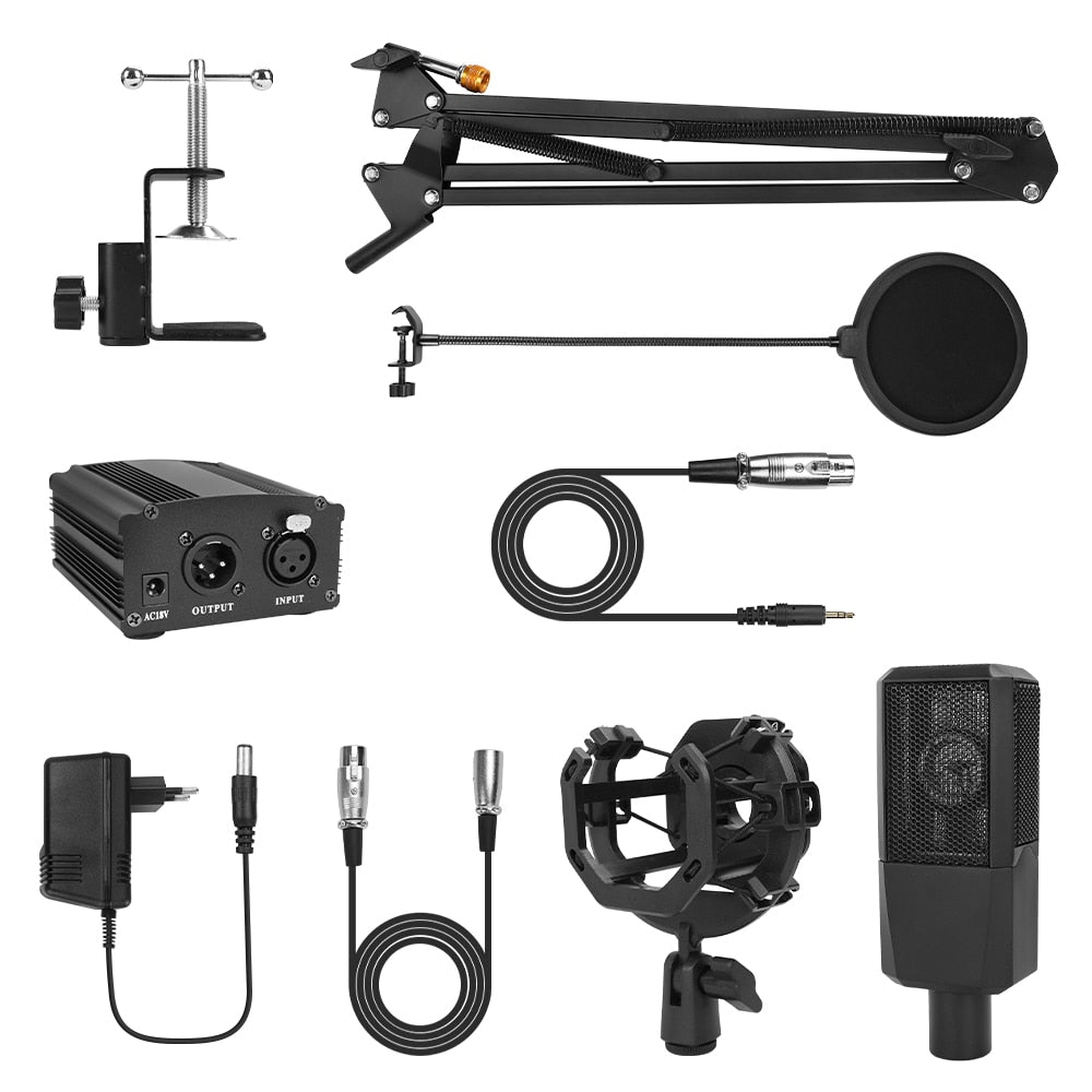 BM1000 Studio Karaoke Gaming Condenser Microphone Kit 3.5MM Professionnel Microfone For Computer Youtube Podcasting Streaming - SPAIN / 9