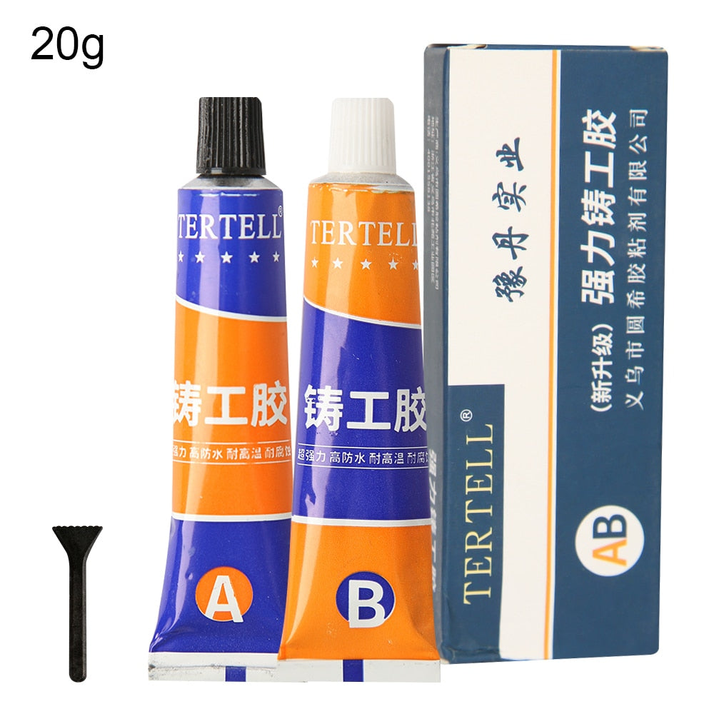 20/70/100g Industrial Repair Paste Glue Heat Resistance Cold Weld Metal Repair Paste A&amp;B Adhesive Gel Casting Agent Tools - 20g