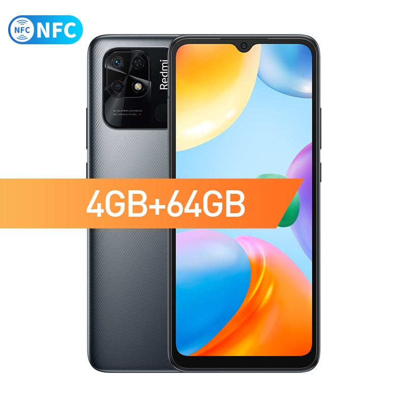 Global Version Xiaomi Redmi 10C 4GB 64GB / 4GB 128GB Smartphone Snapdragon 680 Octa Core 6.71" Display 50MP Rear Camera 5000mAh - 4GB 64GB Gray NFC / China / Official standard