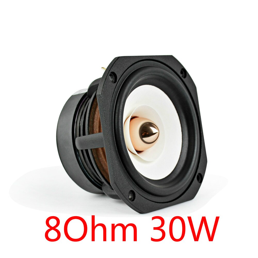 AIYIMA 1Pcs 4 Inch Full Range Speaker Driver 4 8Ohm 30W HIFI Treble Bass Loudspeaker Desktop Bookshelf Audio Sound Speaker - Red / 4"