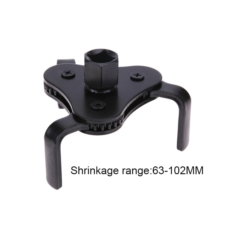 Oil Filter Wrench Tool For Auto Car Repair Adjustable Two Way Oil Filter Removal Key Auto Car Repairing Tools 63-102MM 45 steel - Flat legs-63-102mm