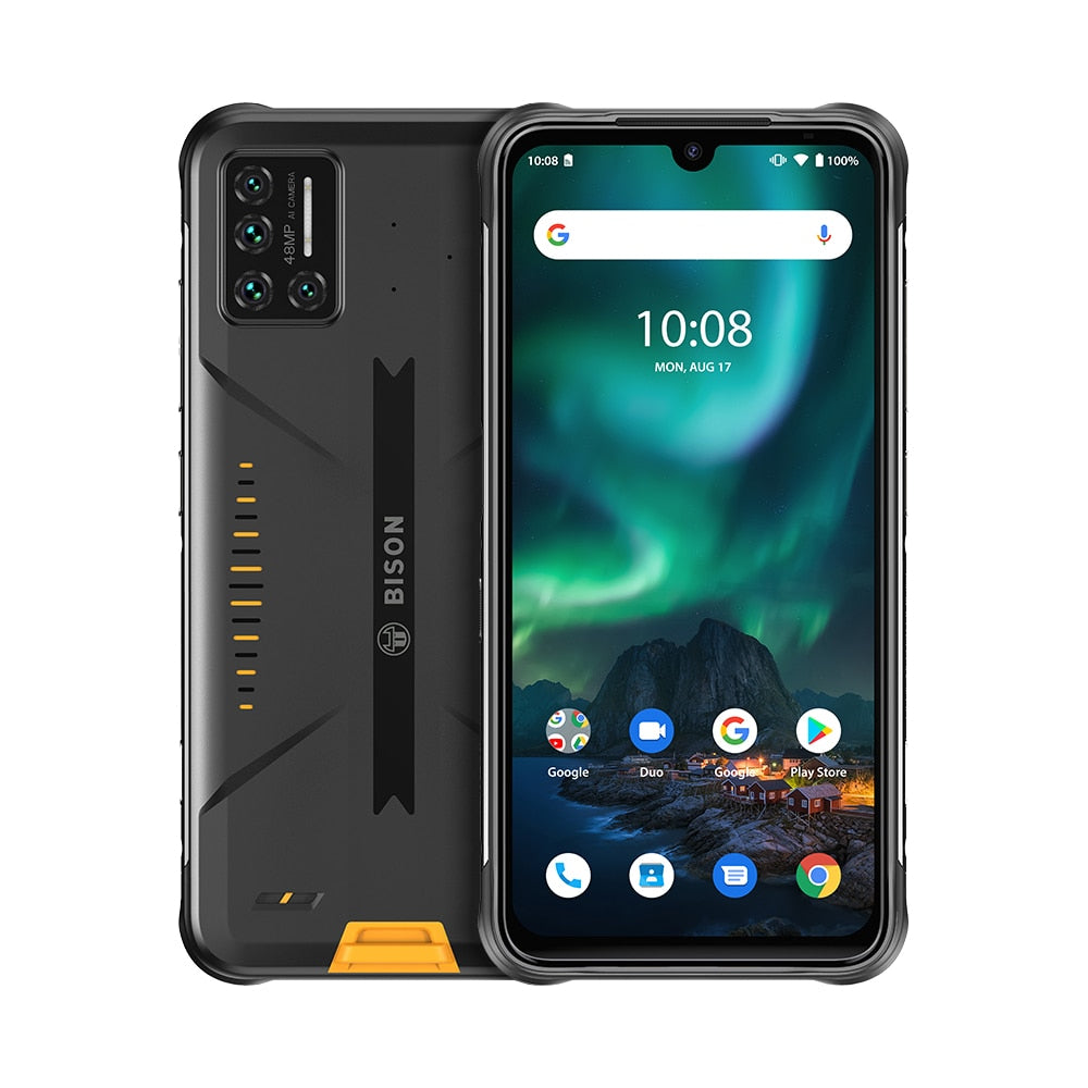 UMIDIGI BISON IP68/IP69K Waterproof Smartphone Rugged Phone 6/8GB+128GB NFC 48MP Matrix Quad Camera 6.3&quot; FHD+ DisplayAndroid 10 - 6GB 128GB / Cyber Yellow / SPAIN