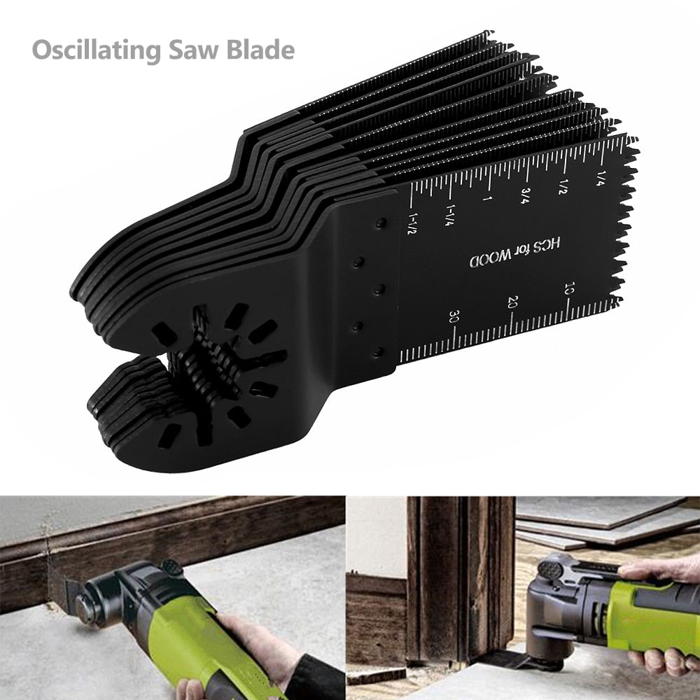 10/50Pcs Multi-Function Bi-metal Precision Saw Blade Oscillating Multitool For Renovator Power Cutting Tools With Export Quality - 10PCS / Multipurpose Cutting / France