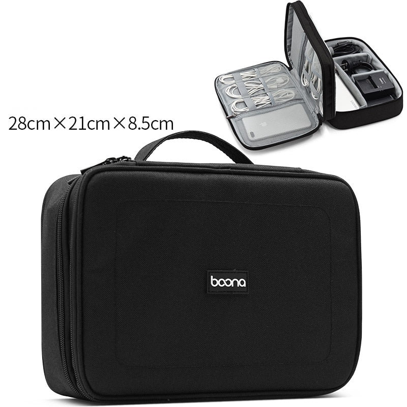 Digital Storage Bags Electronics Cable Organizer Cord Usb Wires Portable Charger Power Bank Accessories for Nintendo Switch - Black Bag B1 / China
