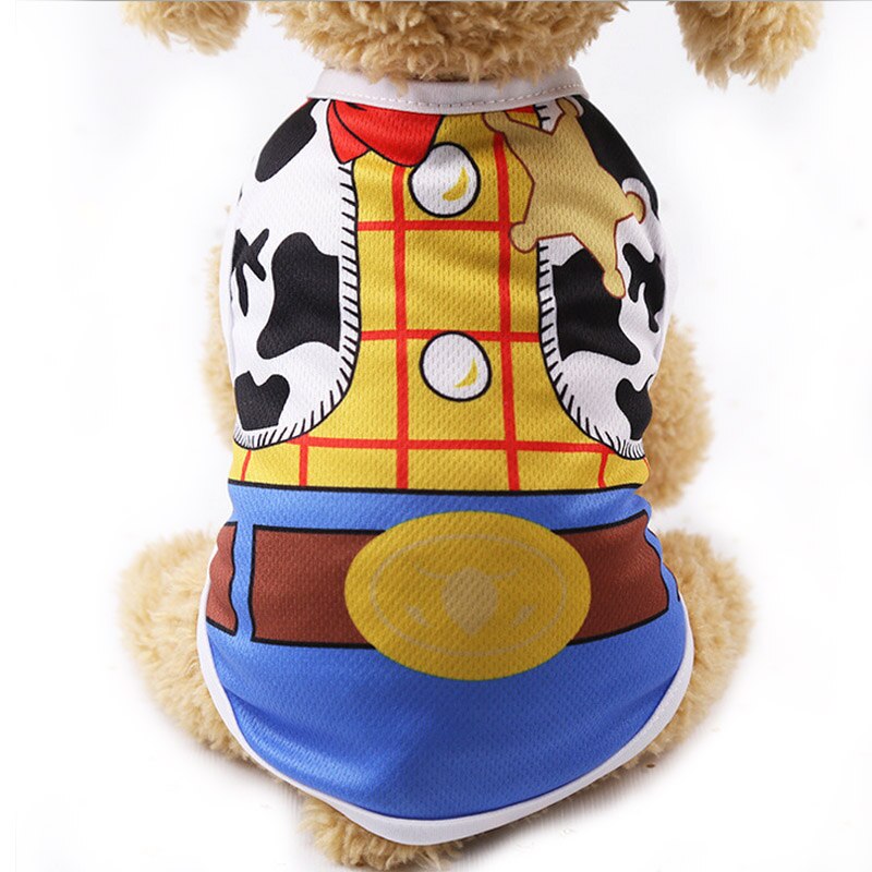 Cartoon Pet Dog Clothes for Dog Summer Puppy Vest Clothing for Small Dogs Chihuahua Yorkshire Shirt Pet T-shirt Cat Costume 6c4Q - Gold / XL