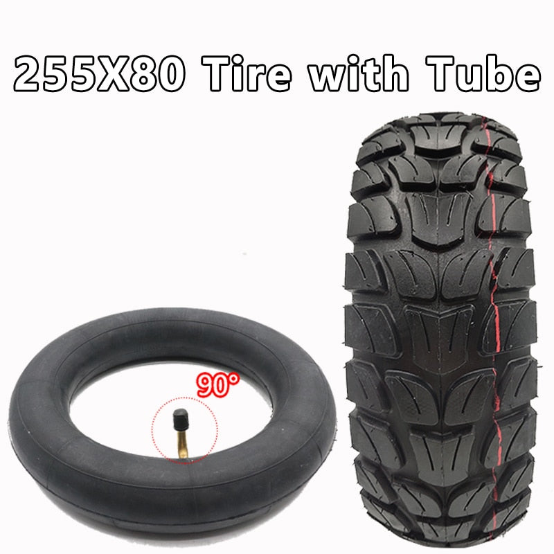 10 Inch Tires 10X3.0 80/65-6 255X80 for Kugoo M4 Dualtron VICTOR LUXURY EAGLE Speedway 4 Zero 10X Electric Scooters Minimotors - China / 255X80 with Tube 90