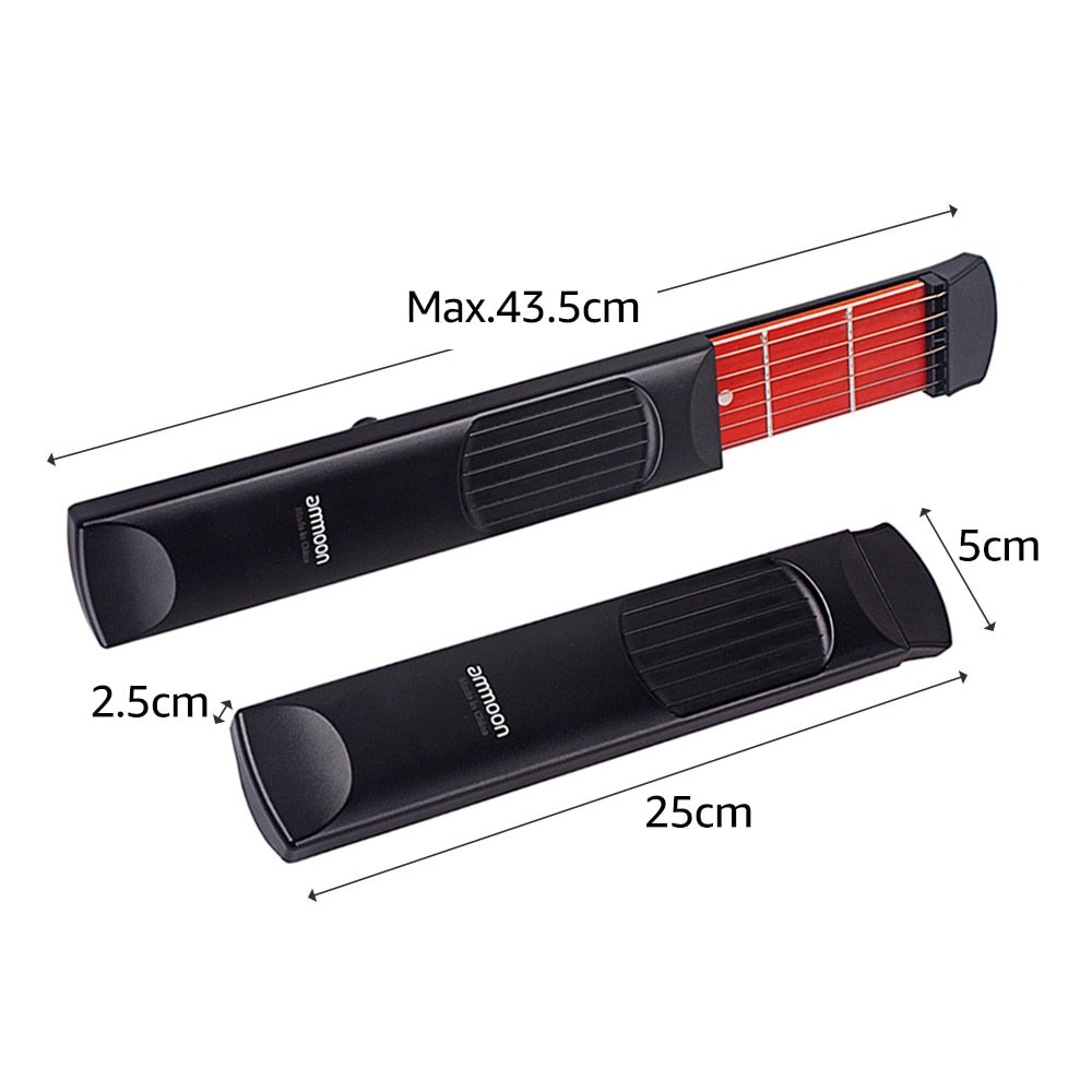 Portable Chord Trainer Pocket Guitar Practice Tools LCD Musical Instrument Practice Chords Tools For Guitar Accessories Parts - Type 2 / Czech Republic