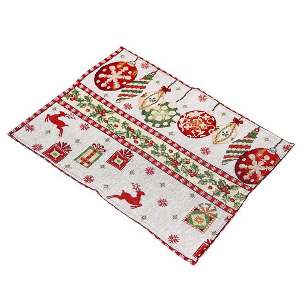HOT Christmas Placemat Santa Claus Merry Decor Home Decor Ornaments Kitchen Chrismas Table Decoration Xmas Gift New Year 2022 - 04 / China