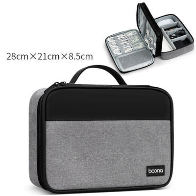 Digital Storage Bags Electronics Cable Organizer Cord Usb Wires Portable Charger Power Bank Accessories for Nintendo Switch - Gray Black Bag B1 / China