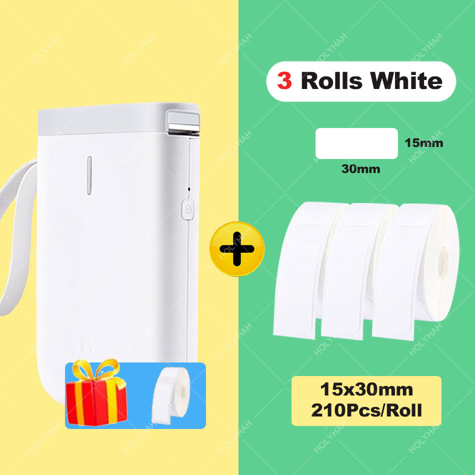 Niimbot D11 Wireless Label Printer Portable Pocket Label Printer Bluetooth Thermal Label Maker Fast Printing Home Use Office - D11 3 White Label L / China