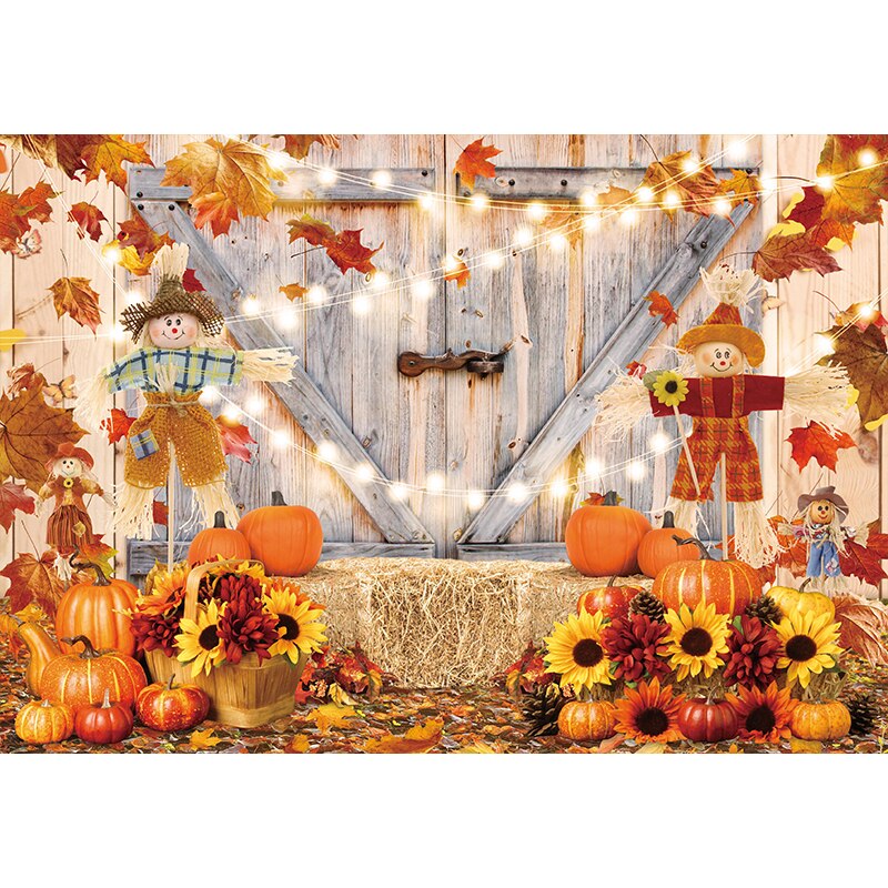 Allenjoy sunflower Photography Backdrop Newborn Child fence Smash cake Baby Shower summer background Photo studio photobooth - YM3T-A4361 / Econ Vinyl 150x220CM